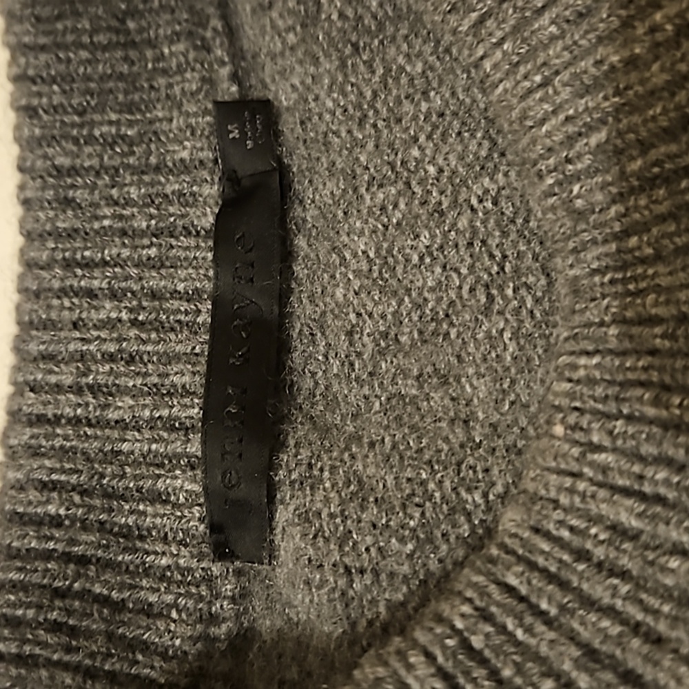 Jenni Kayne Cashmere Oversized Sweater in Thunder Gray Crewneck Medium/Small - Picture 12 of 12